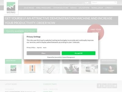 Website von Michael Weinig Aktiengesellschaft