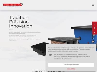 Website von WEISS Doppelbodensysteme GmbH