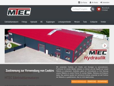 Website von MTEC Eckerlin