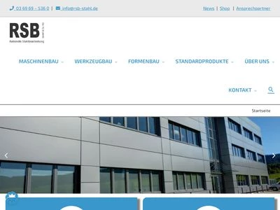 Website von RSB Rationelle Stahlbearbeitung GmbH & Co. KG