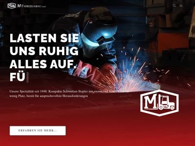 Website von M Fahrzeugbau GmbH