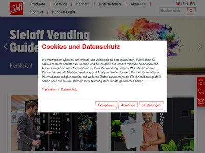 Website von Sielaff GmbH und Co. KG