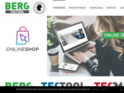 Website von BERG TECTOOL GmbH