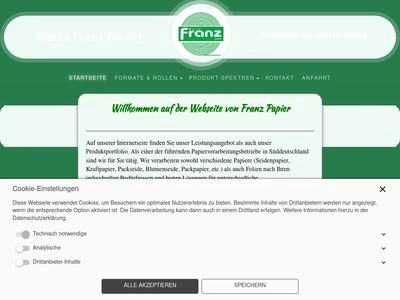 Website von Martin FRANZ GmbH