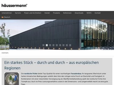 Website von häussermann GmbH & Co. KG