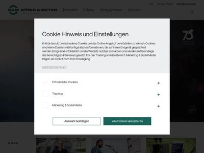 Website von KÖNIG & MEYER GmbH & Co. KG