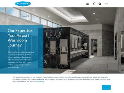 Website von Bobrick Washroom Equipment Ltd