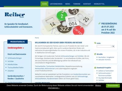 Website von Reiher GmbH