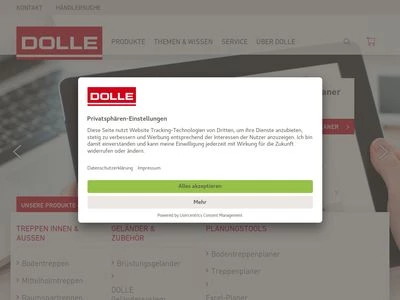 Website von  Gebrüder DOLLE GmbH