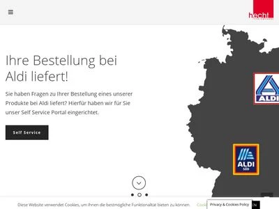 Website von hecht international GmbH