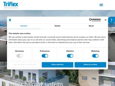 Website von Triflex GmbH & Co. KG