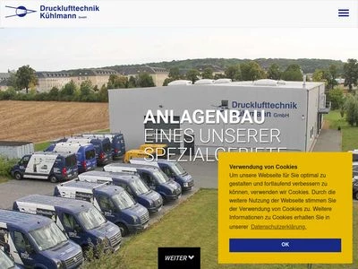 Website von Drucklufttechnik Kühlmann GmbH