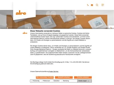 Website von ALRE-IT Regeltechnik GmbH