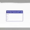 Schiebeverschlussbeutel "Patienteneigentum"