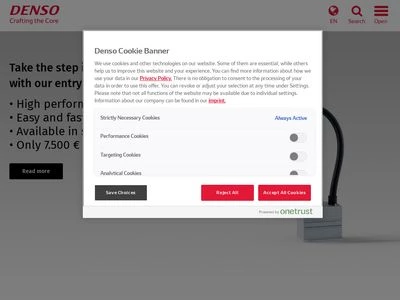 Website von DENSO Europe B.V.