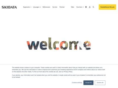 Website von SKIDATA AG