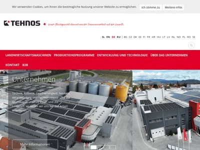 Website von Tehnos d.o.o.