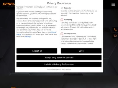 Website von EFAFLEX Tor- und Sicherheitssysteme GmbH & Co. KG