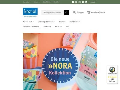 Website von koziol »ideas for friends GmbH