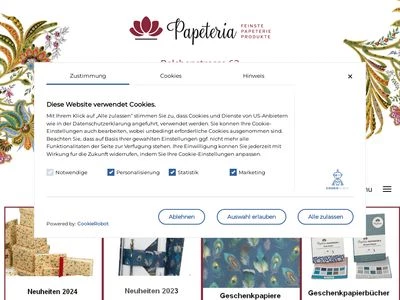 Website von Papeteria-Verlags-Unternehmergesellschaft