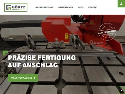 Website von Görtz Messwerkzeuge GmbH