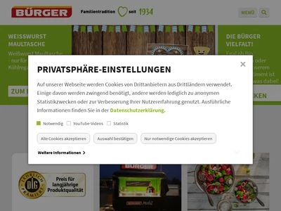 Website von BÜRGER GmbH & Co. KG