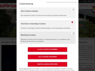 Website von Gäfgen Elektrogroßhandel GmbH