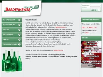 Website von Ferd. Bardenhewer GmbH & Co. KG