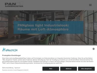 Website von PAN+ARMBRUSTER GmbH