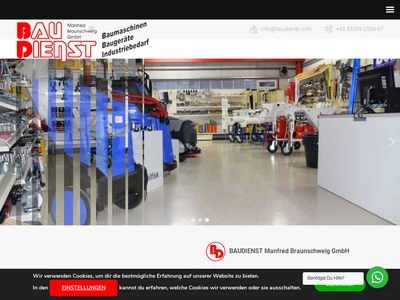 Website von BAUDIENST Manfred Braunschweig GmbH