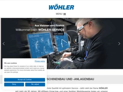 Website von Wöhler Brush Tech GmbH