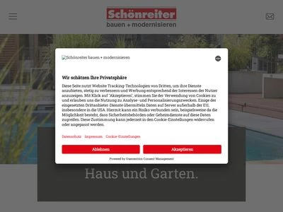 Website von Schönreiter Baustoffe GmbH