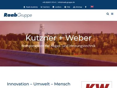 Website von Kutzner + Weber GmbH