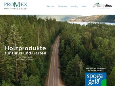 Website von PROMEX Handels GmbH