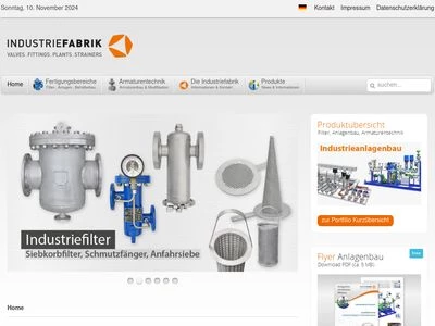 Website von Industriefabrik Schneider GmbH