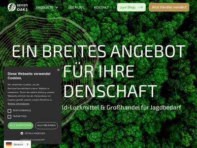 Website von Seven Oaks GmbH