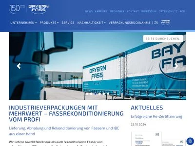 Website von Bayern-Fass GmbH