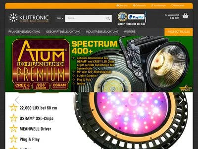 Website von KLUTRONIC GmbH