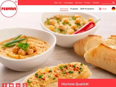 Website von Feuma Gastromaschinen GmbH