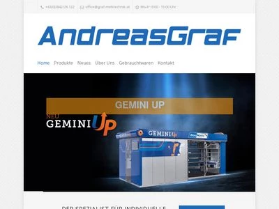 Website von Andreas Graf Melktechnik GmbH