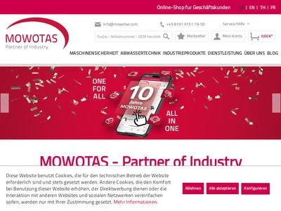 Website von MOWOTAS GmbH