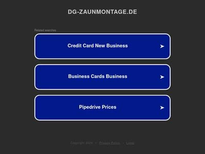 Website von DG Zaunmontage