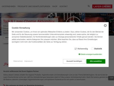 Website von LAYER-CHEMIE GMBH