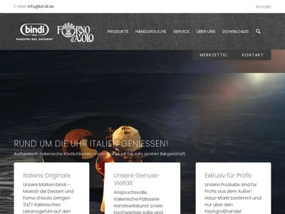 Website von bindi DEUTSCHLAND GmbH