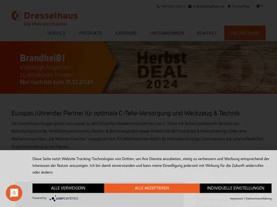 Website von Joseph Dresselhaus GmbH & Co. KG