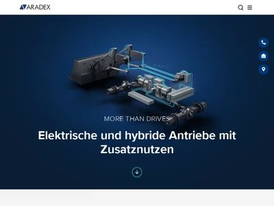 Website von ARADEX AG