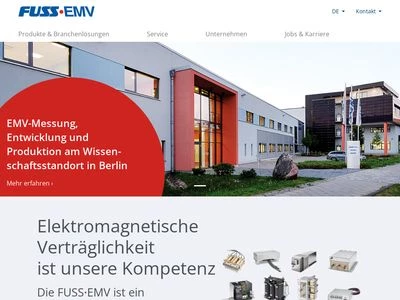 Website von FUSS-EMV Ing. Max Fuss GmbH & Co. KG