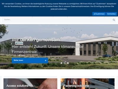 Website von Heyman Manufacturing GmbH