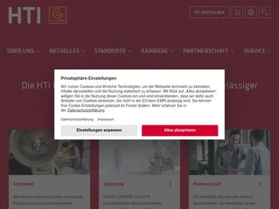 Website von Rhein-Ruhr Collin KG