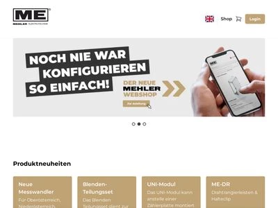 Website von MEHLER Elektrotechnik Ges.m.b.H